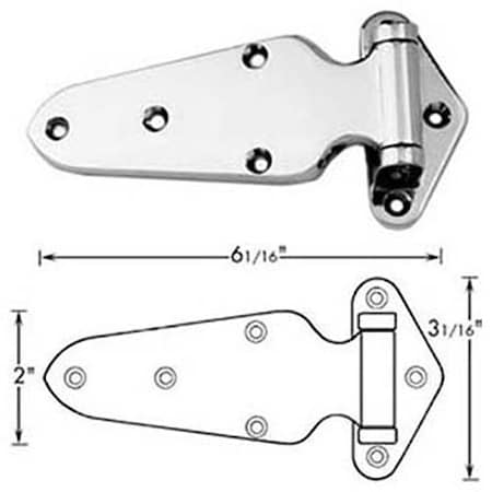 Allpoints Hinge (1-1/8" Ofst, 6"L) 1231080